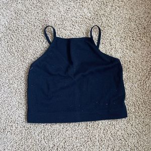 Black tank top